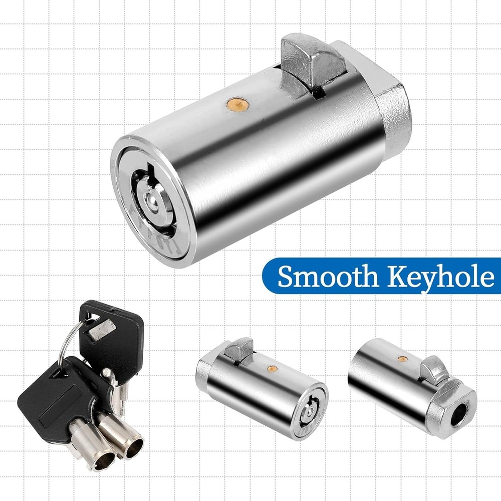 25 KEYED DIFFERENT Vending machine T Handle locks Cylinder Plug Lock Universal
