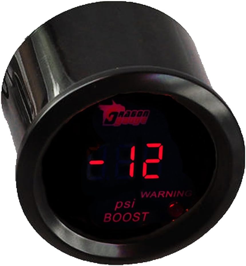 52mm Digital Turbo Boost Gauge PSI Meter 2 ESUPPORT Red LED E39 E90 E36 E46 E34