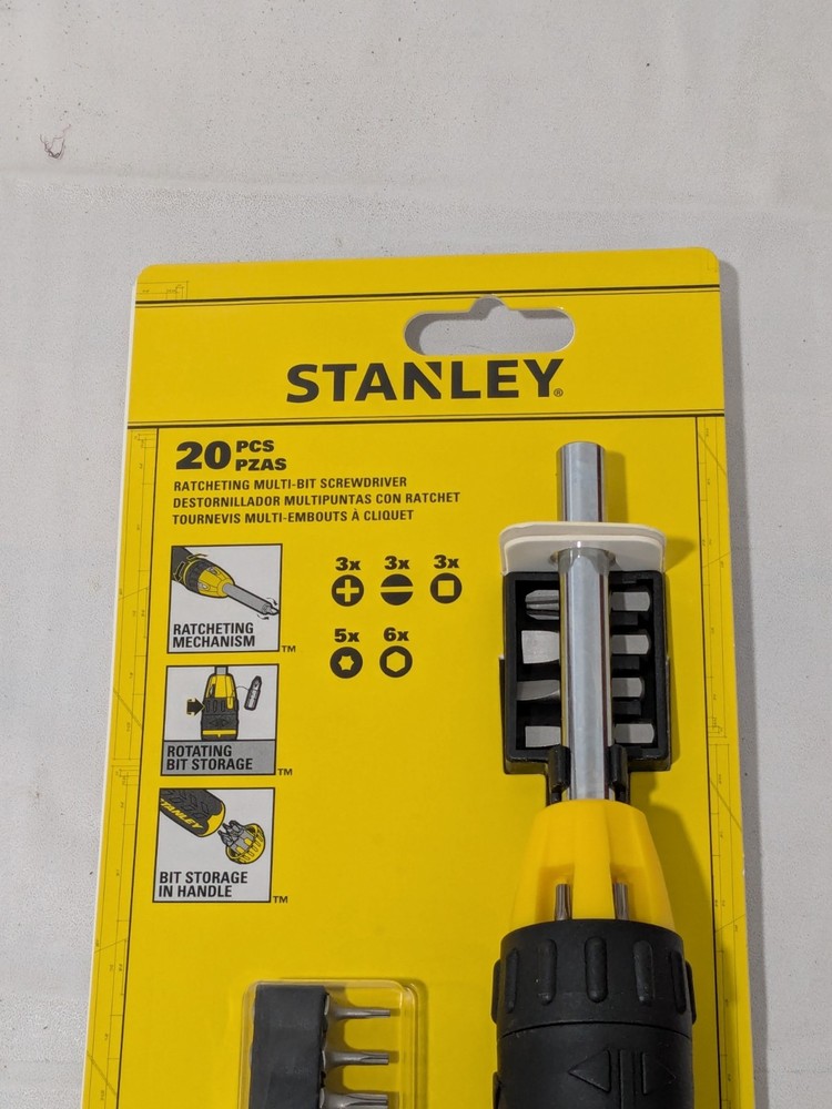 Stanley Screwdriver Set: 20 Pc Nut Driver Phillips Slotted Square & Torx 62-574