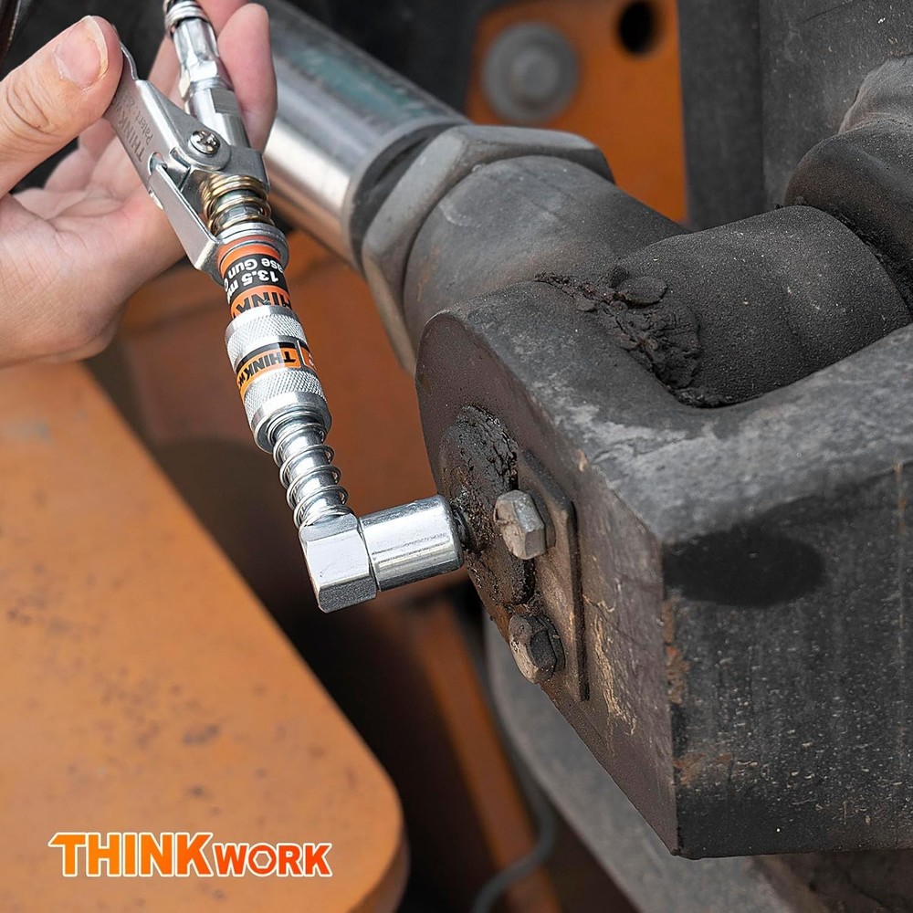 THINKWORK Grease Gun Coupler with 90� Adaptor