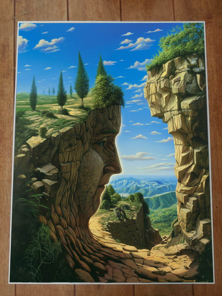 Optical Illusion Art Poster 18x24in