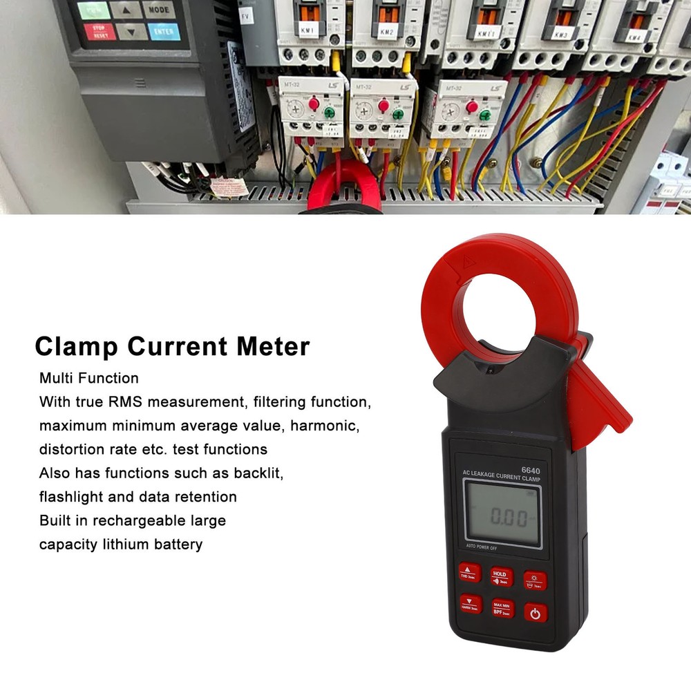 Clamp Current Meter Multifunction High Accuracy AC Leakage Current Clamp Tester