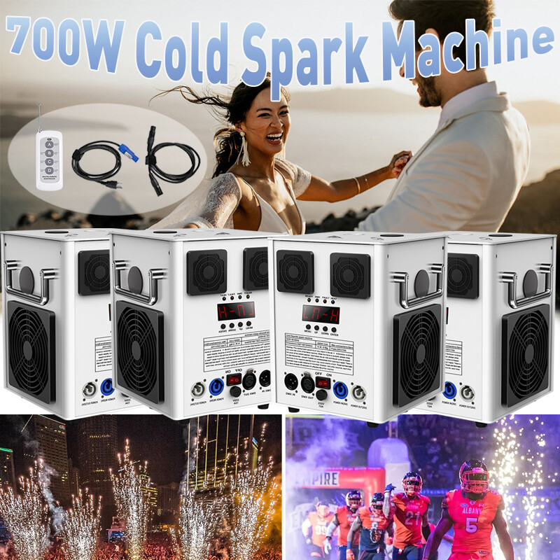 Cold Spark Machine 700W Stage DMX Firework DJ Party Wedding,Flame Effect Machine
