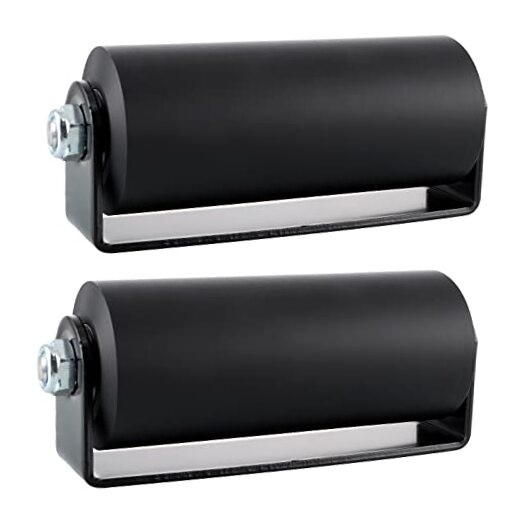Skelang 2 Pcs Slide Gate Guide Roller, 6" Rolling Gates Guider with C Bracket,