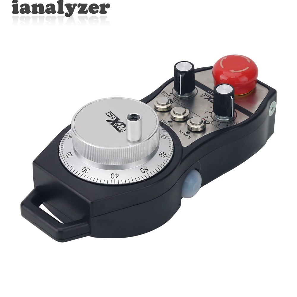 STWGP 6-Axis CNC MPG Wireless Handwheel E-Stop Manual Pulse Generator+Receiver