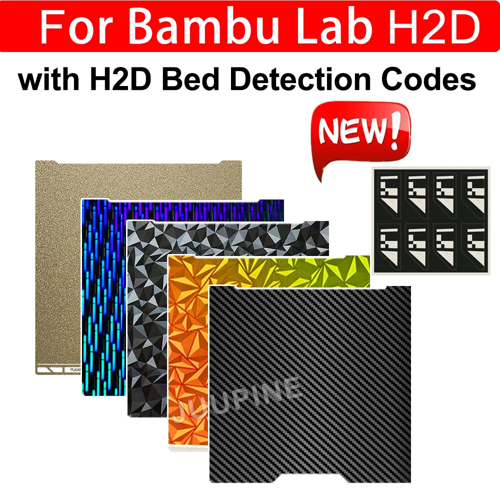 For Bambu Lab H2D Plate Bed Detection Codes Heatbed 355x346mm 3D Print Accessory