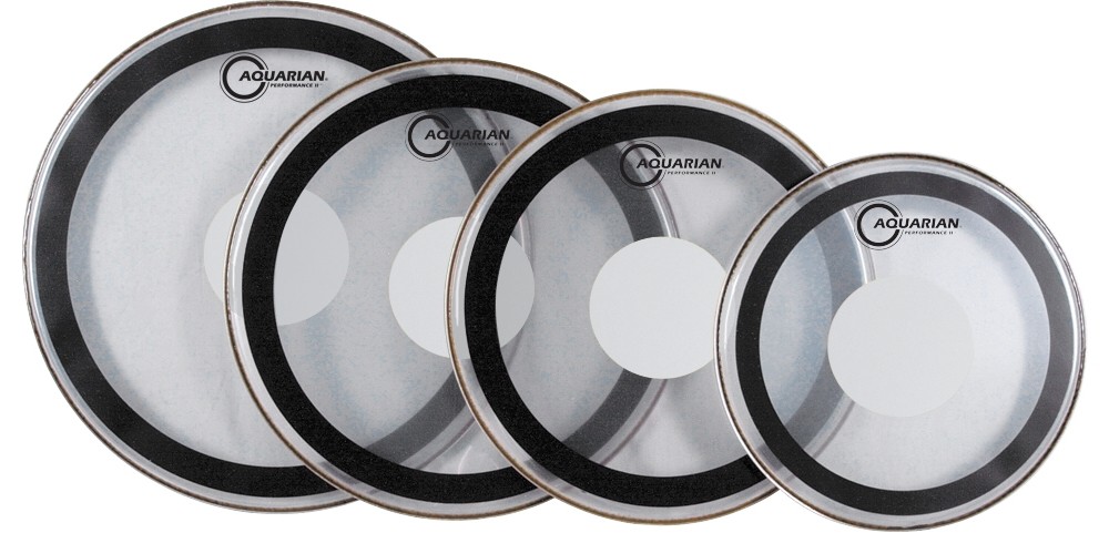 Aquarian Performance II Power Dot Drumhead 8 in.