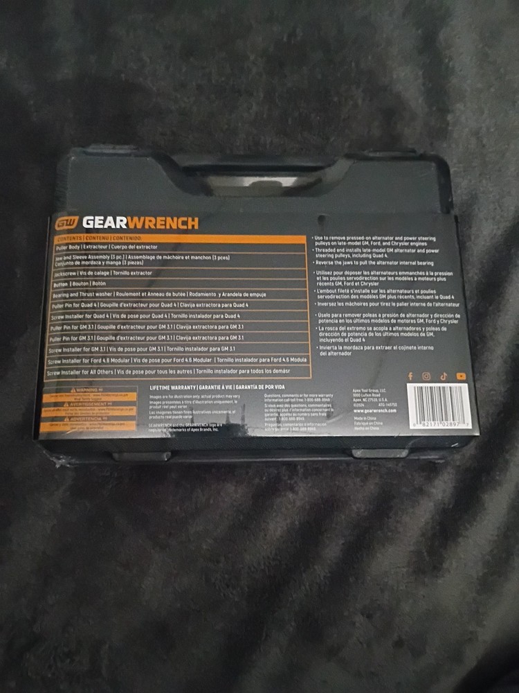 GEARWRENCH Pulley Puller and Installer Set - 2897D