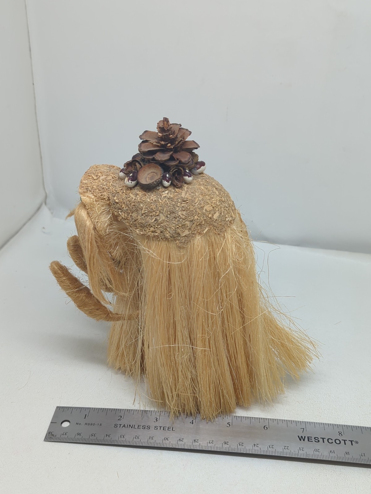 Ken Arensbak Troll Forest VTG 1970s 5 Arts Studio Folk Art Pinecone Hat 8" Tall