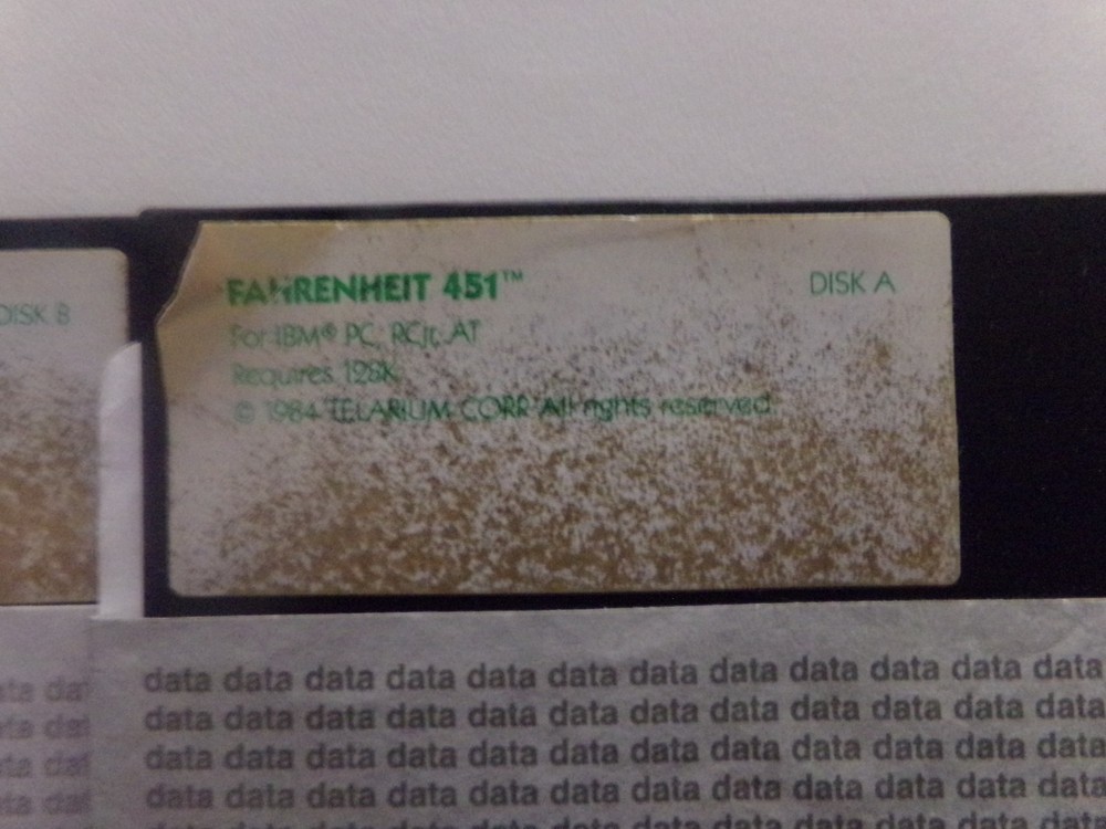TELARIUM Fahrenheit 451 Disc A & B Floppy Disk