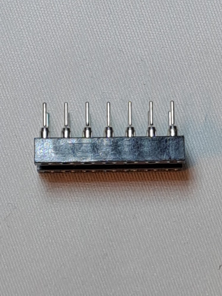 Pun Low Profile Machine Tooled solder Tail IC Socket Gold Plated 14MLPJP14