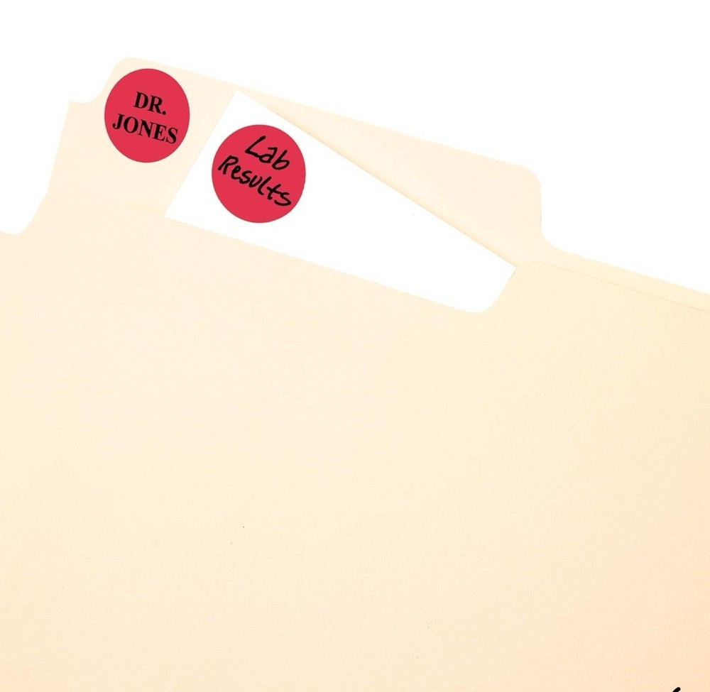 Avery Dennison Ave-05466 Round Color Coding Label - 0.75" Diameter 3 Pack
