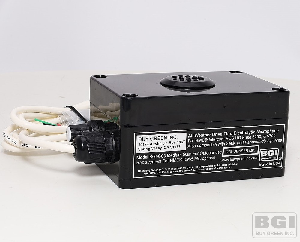 BGI-C05 Adjustable Sensitivity Microphone For HME® NEXEO & EOS HD Base 6200