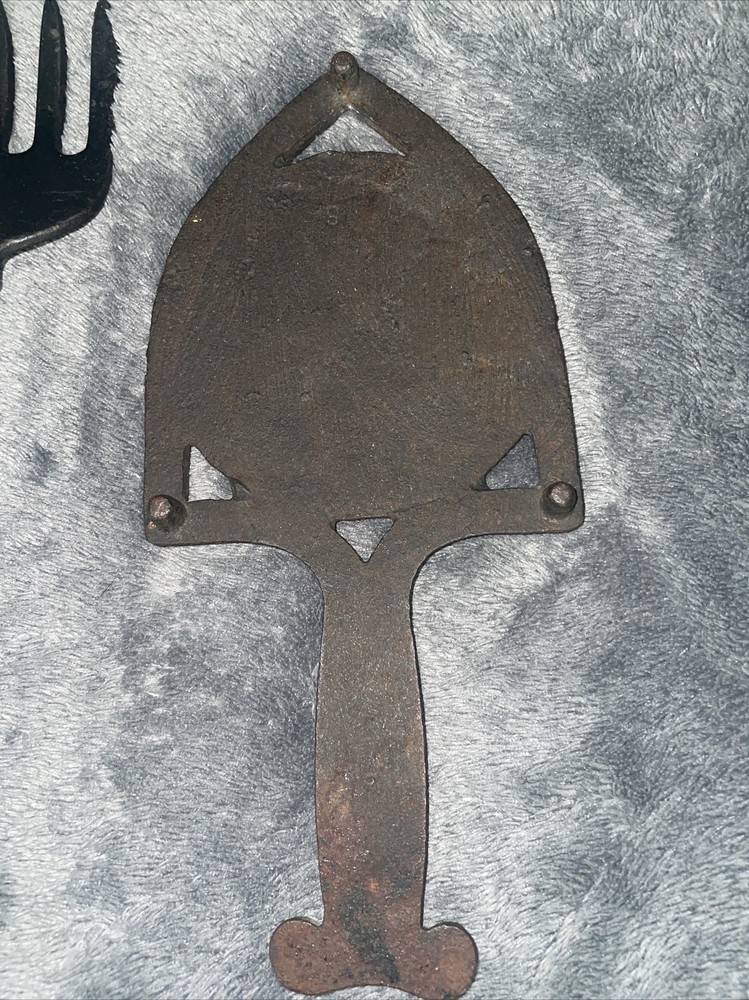VTG Lot Cast Iron Kitchen Spoon Ladle Fork Strainer Blacksmith Smelting Tools