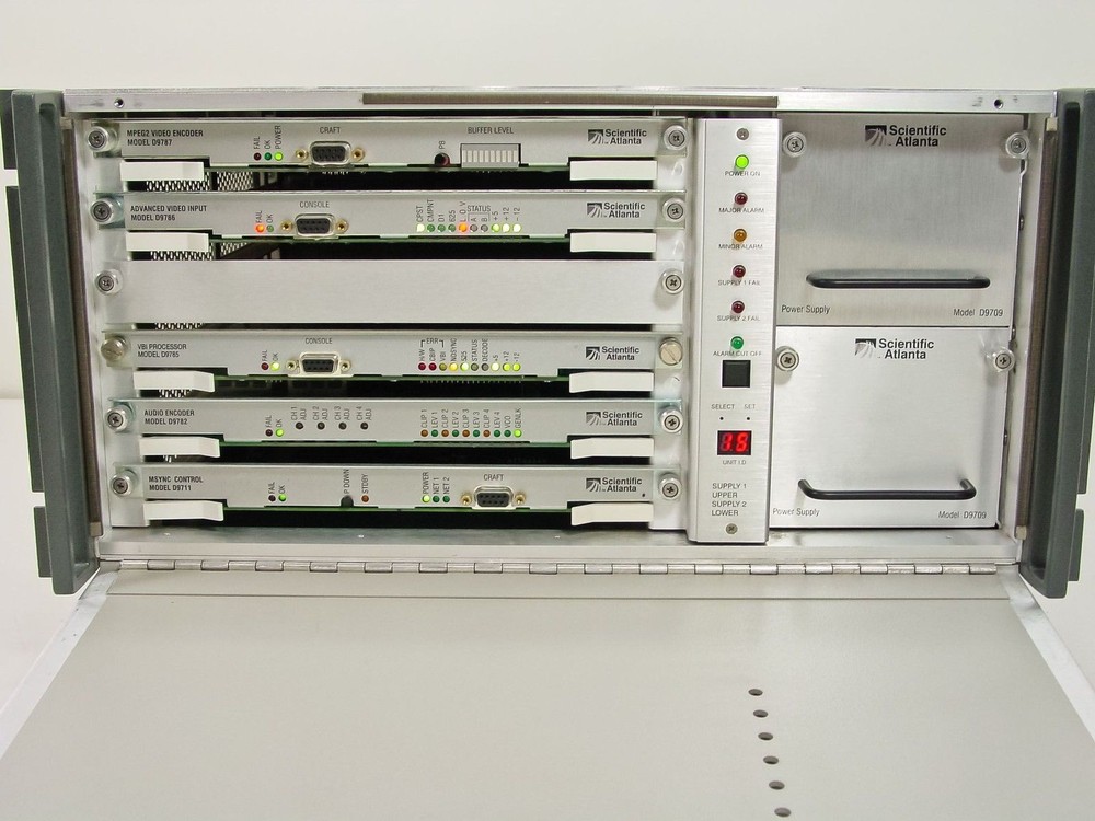 Scientific Atlanta D-9110 PowerVu Digital Video Encoder w/ 5 Modules