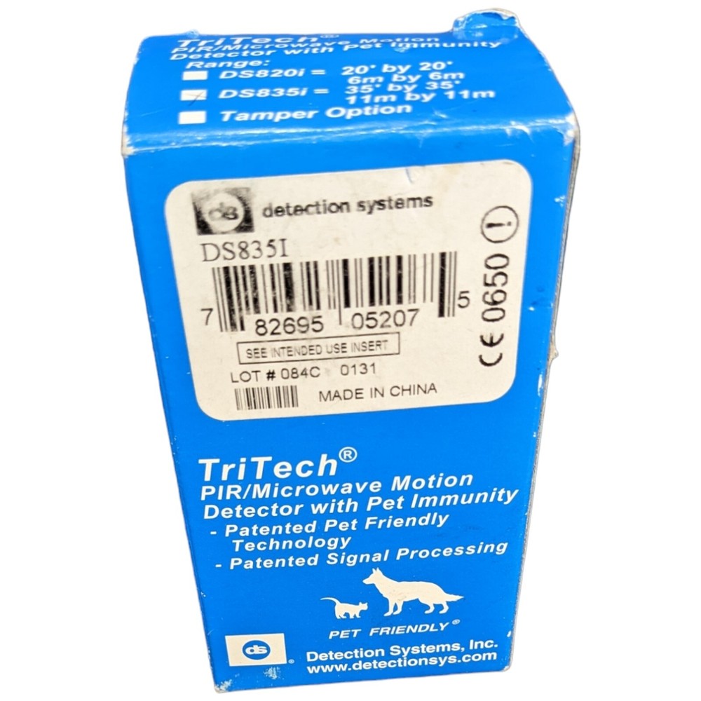 TriTech PIR Microwave Motion Detector Pet Immunity Friendly Detection Systems