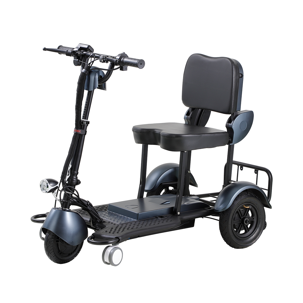 Lightweight 3-Wheel Travel Mobility Scooter 30 Miles 350W 3-Speed 220lb Capacity