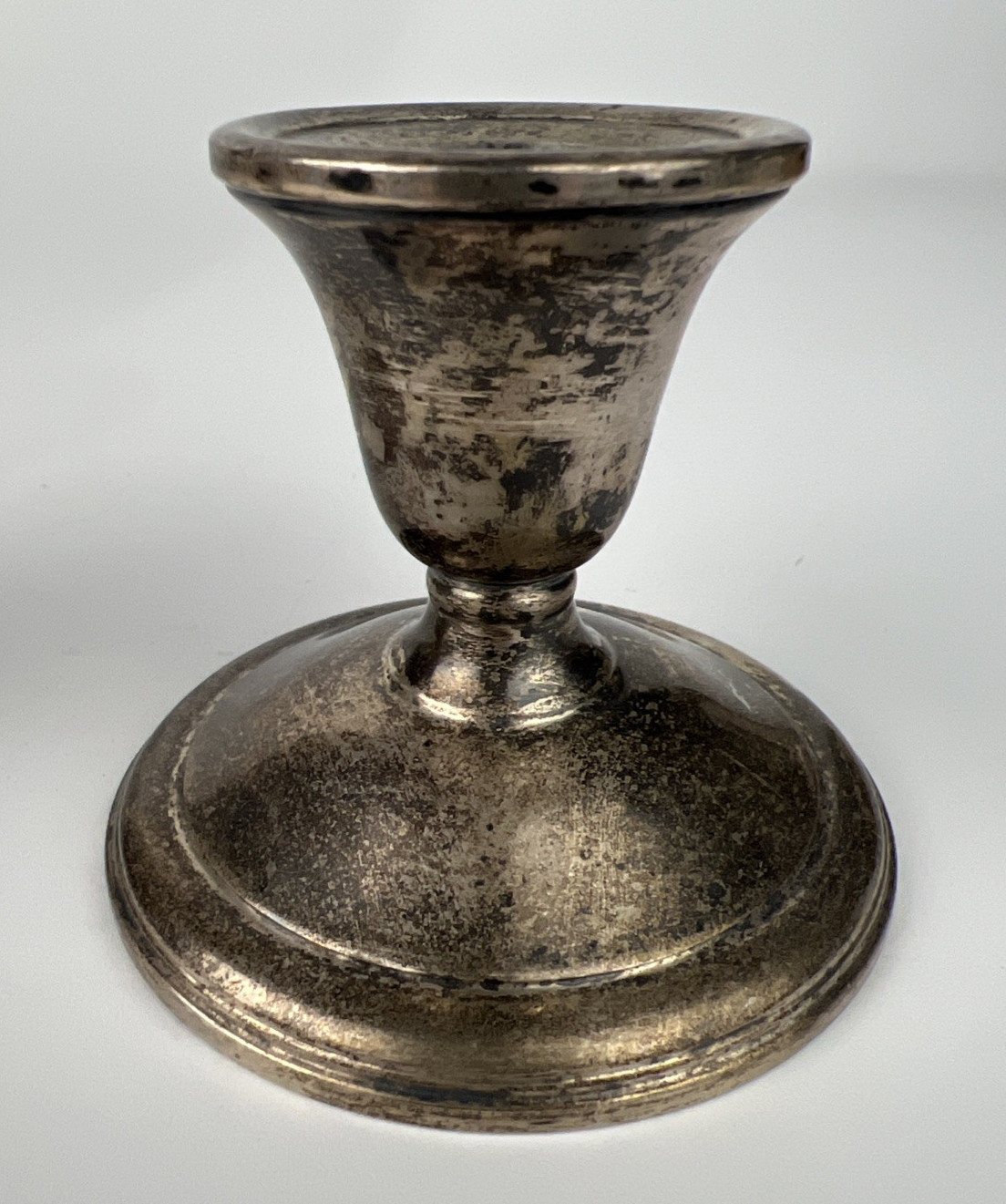 Vintage Pair La Pierre Sterling Silver Candle Holders Weighted & Reinforced ~ #8