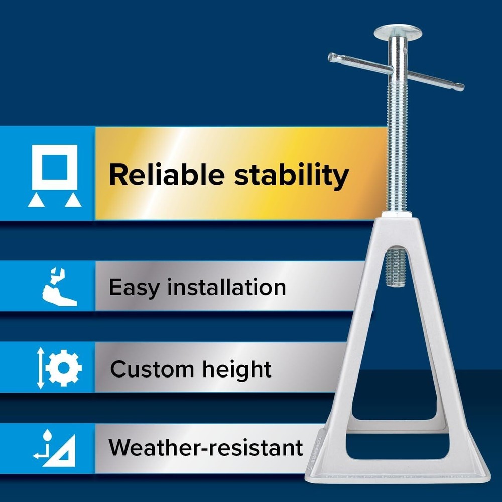 Aluminum Stack Jacks Stabilize & Position RV Trailer Camper Height Adjustable