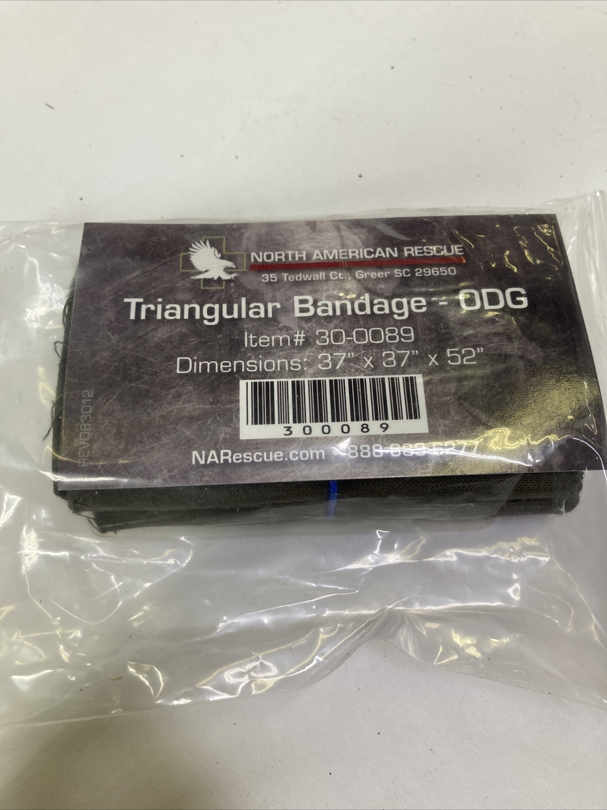 NAR GI Military Cravat Triangular Muslin Medic Bandage 37x37x52 6510-00-201-1755