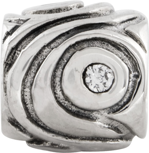 Silver Reflections CZ Bead QRS2370