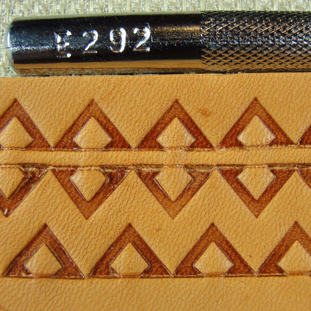 Craft Japan - #E292 Geometric Border Stamp (Leather Stamping Tool)