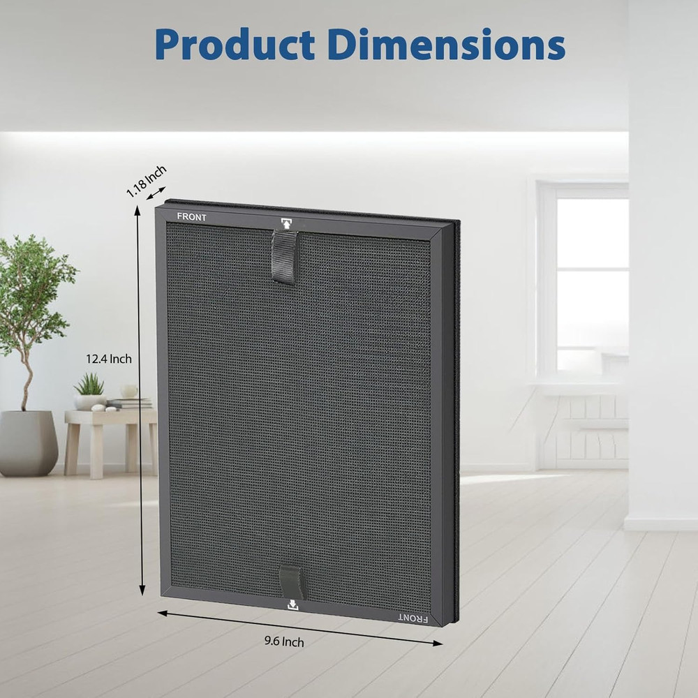 3 Packs HAP602 Replacement Filter for ECOSELF HAP602 HAP602WF Air Purifier, 3-In