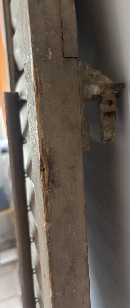 Antique Architectural Salvage Wood Shutter