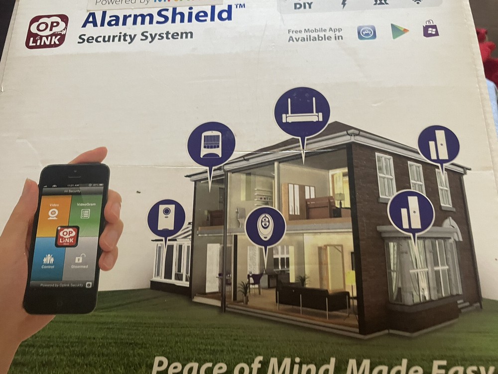 Oplink Alarm Shield Security System New/Open Box
