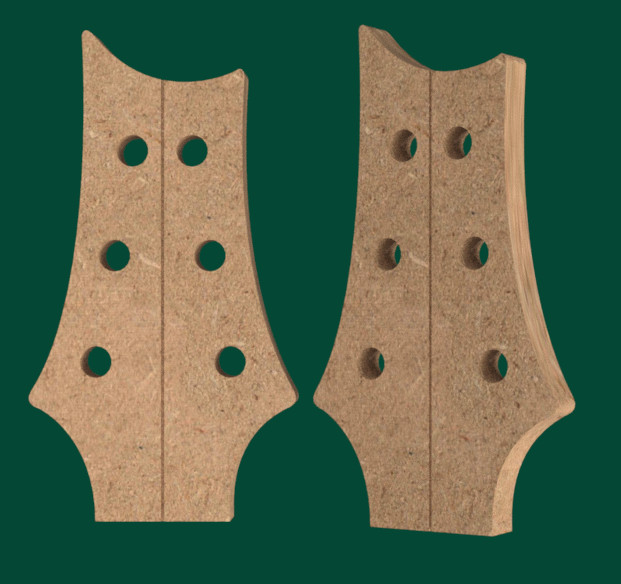 PRS 6 String Guitar Template 0.50 " MDF