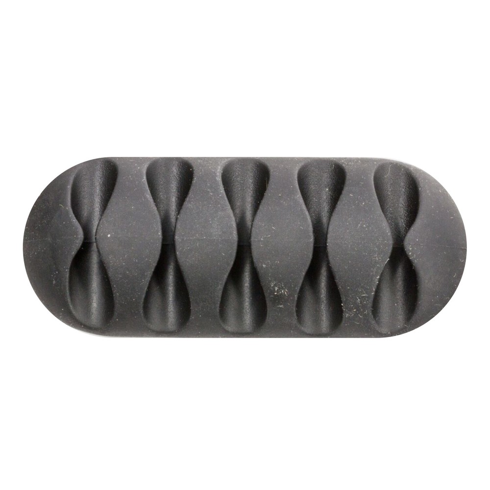 Rok Hardware Multipurpose Cable Clip, Desktop Cable Organizer, Black ROKCBL5BLK
