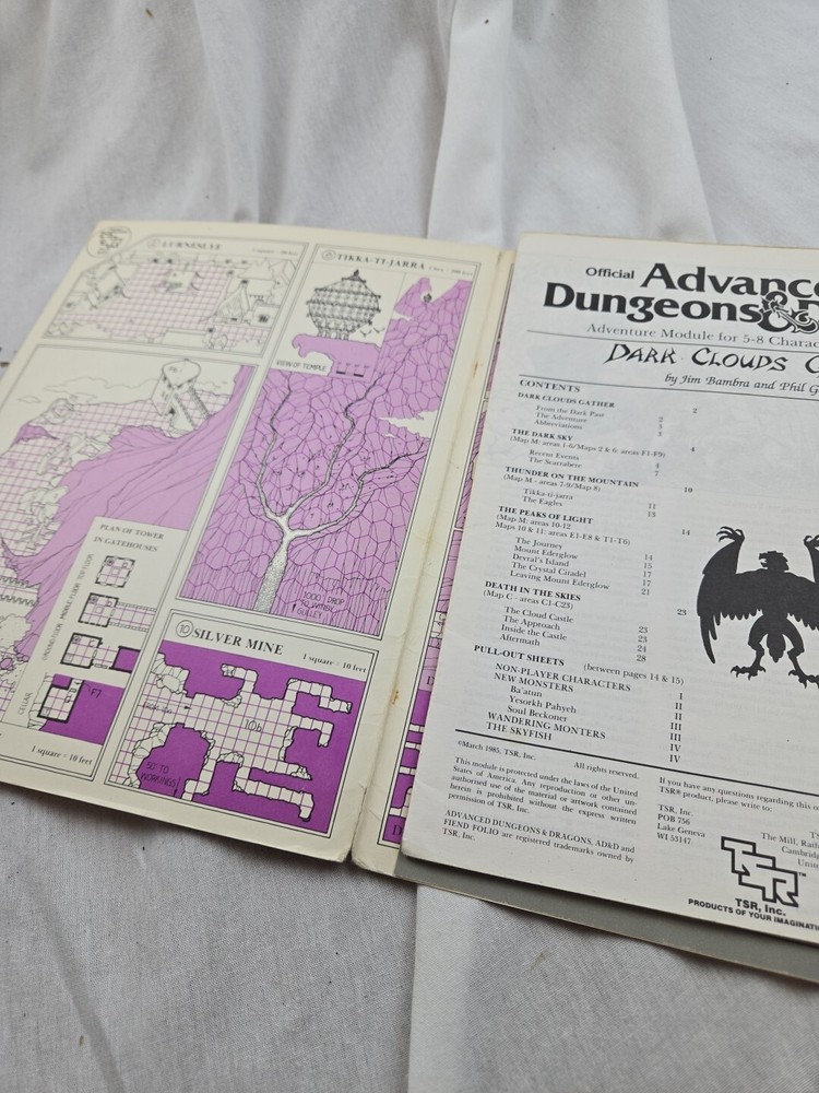AD&D TSR Adventure Module “Dark Clouds Gather”