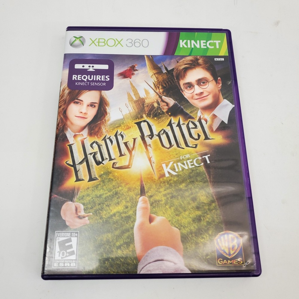 Microsoft Xbox 360 White 1414 Kinect Camera Sensor Bar w/Harry Potter Game