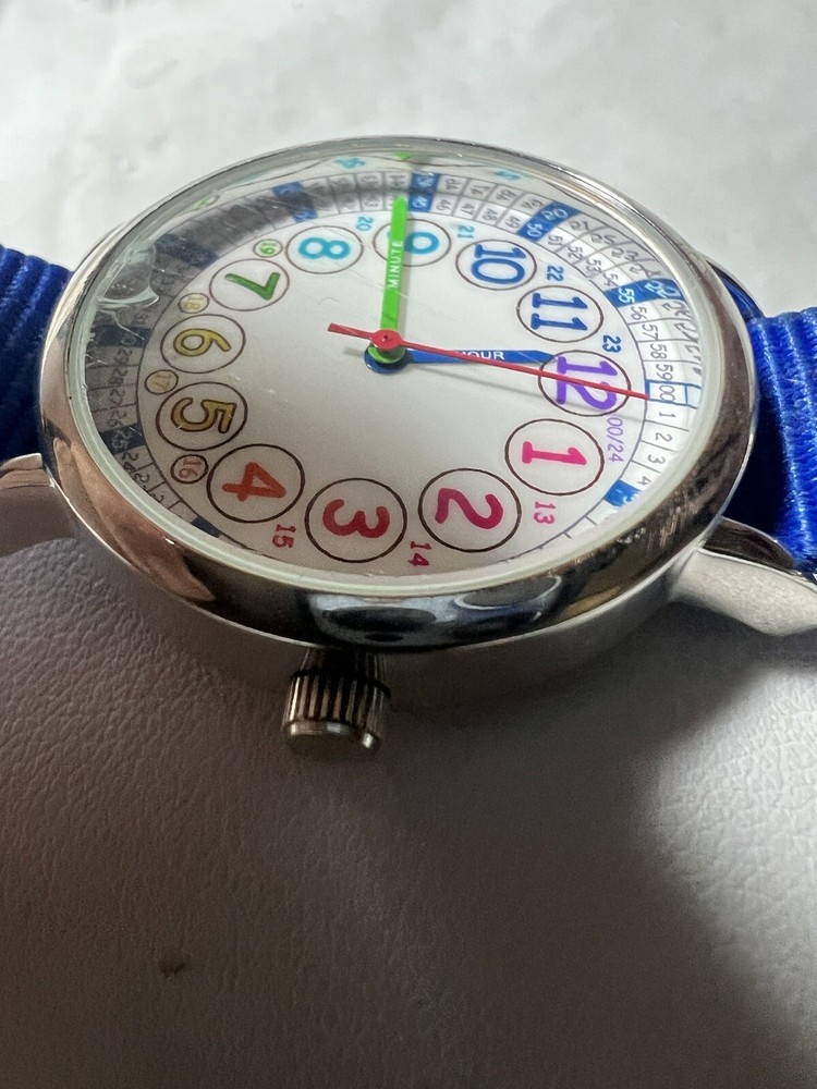 Your Time Teacher, classic Design Junior Watch, 33 Mm Case, Easy Learn Time.