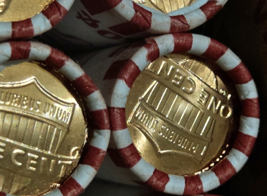 2025 D Penny Rolls, -5- Rolls & 5 Tubes* FREE SHIPPING*LAST YEAR! Uncirculated!!