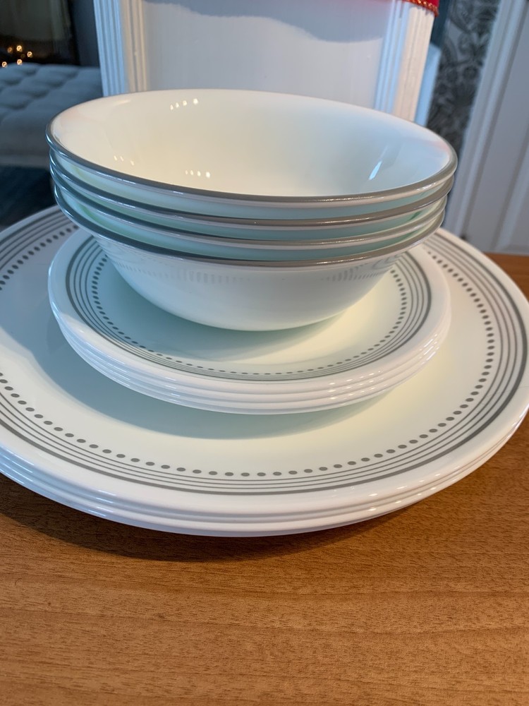 Corelle Mystic Grey Dinnerware Set - 12 pieces