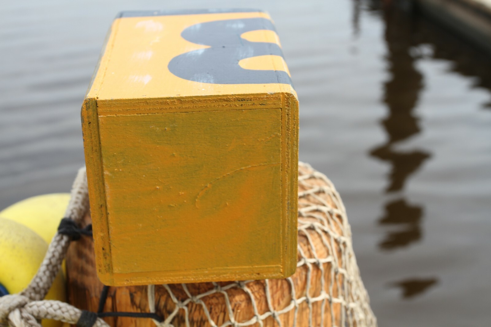 Crab Shack Decor Weathered Look Wood Buoy Fishing Float - WF-3