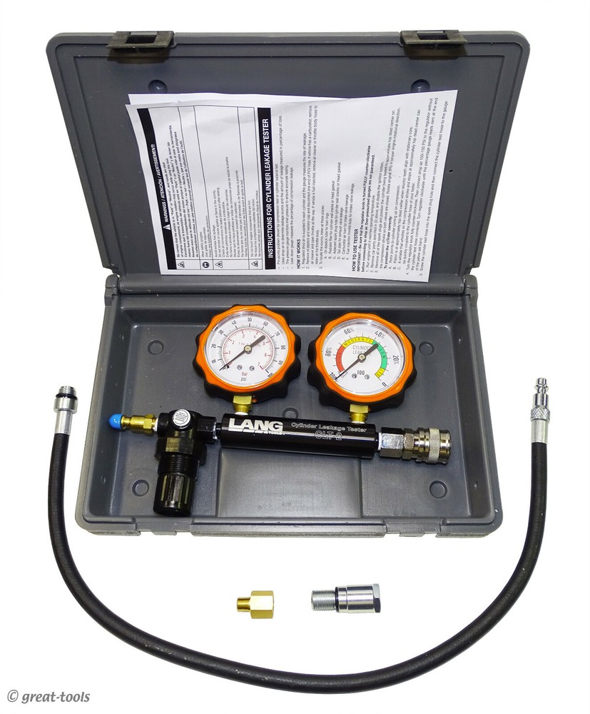 ENGINE LEAK DOWN TESTER TOOL – automotive cylinder testing gauge – leakdown