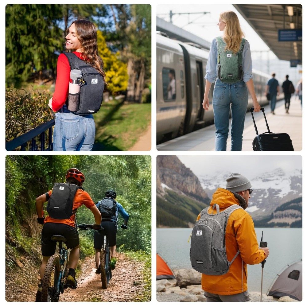 SKYSPER 10L Hiking Backpack, Foldable & Packable Lightweight Daypack for Trav...