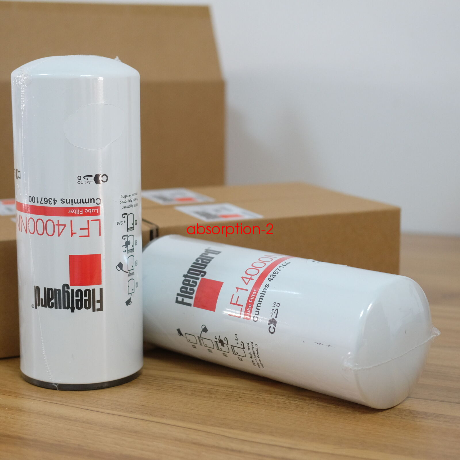 6Pack Fleetguard LF14000NN Oil Filter Cummins ISX 4367100 OEM Free Shipping NEW