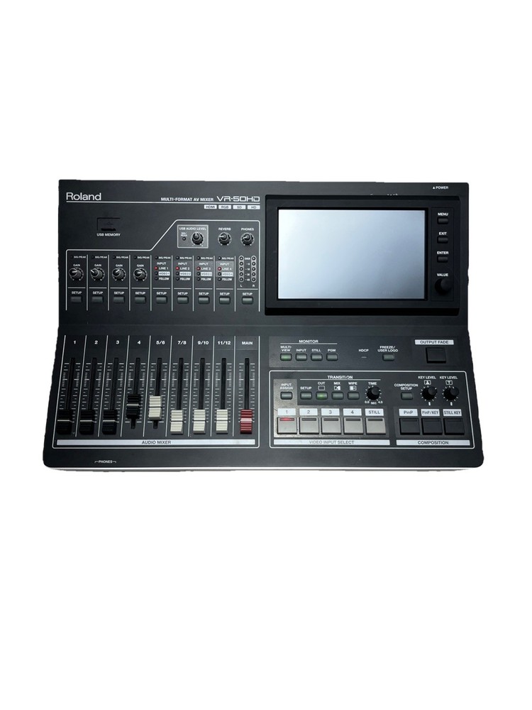 Roland VR-50HD - Multi-Format Audio/Video Mixer - Great for Streaming