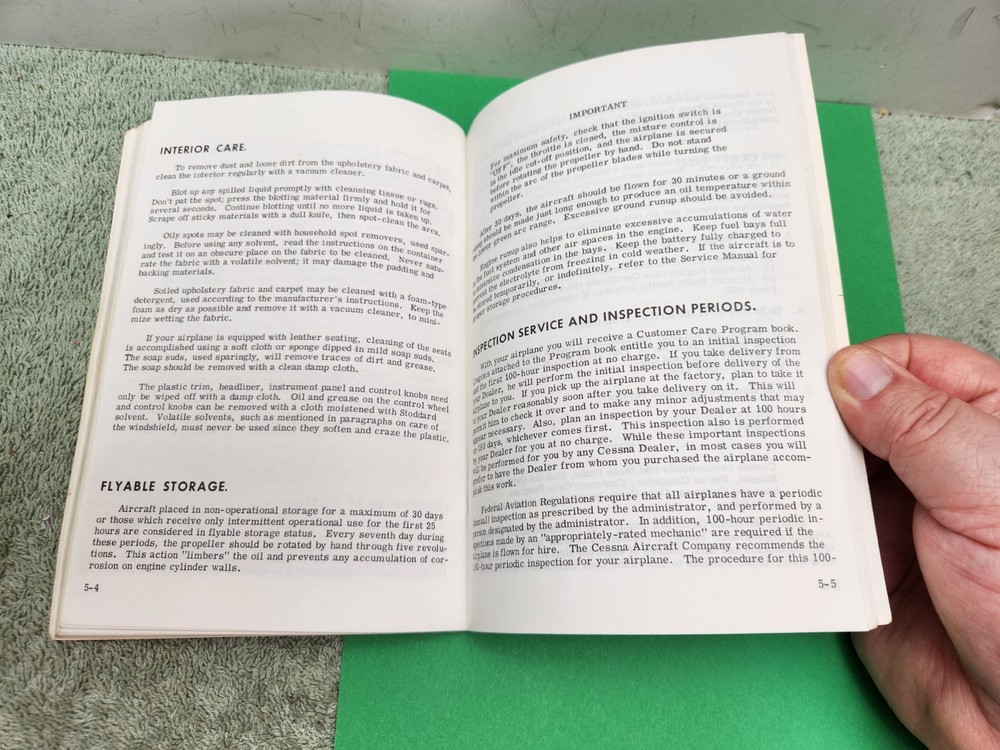 1973 Cessna Centurion Owner's Manual