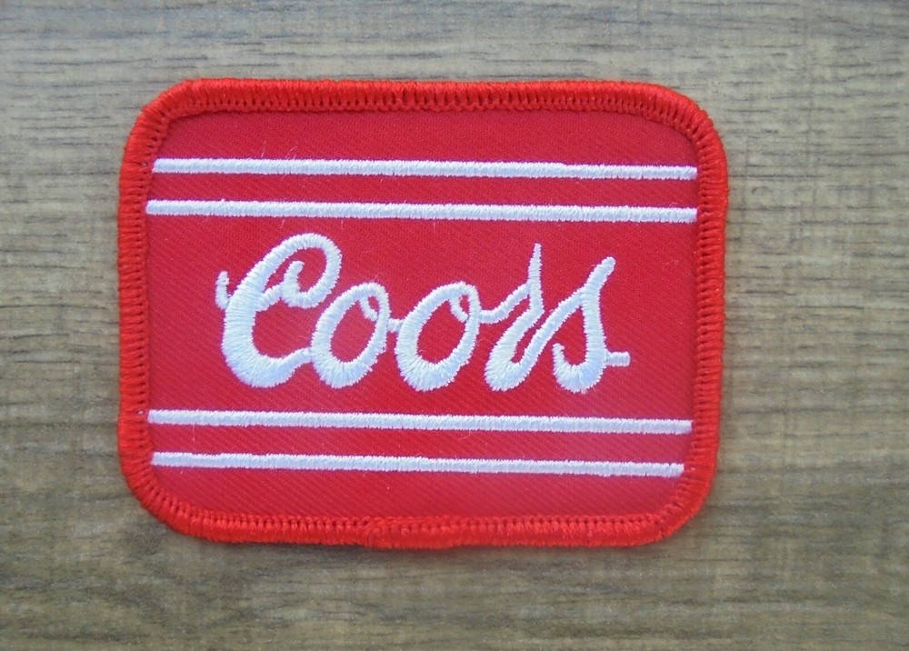 Red Coors Beer Embroidered Iron on Patch