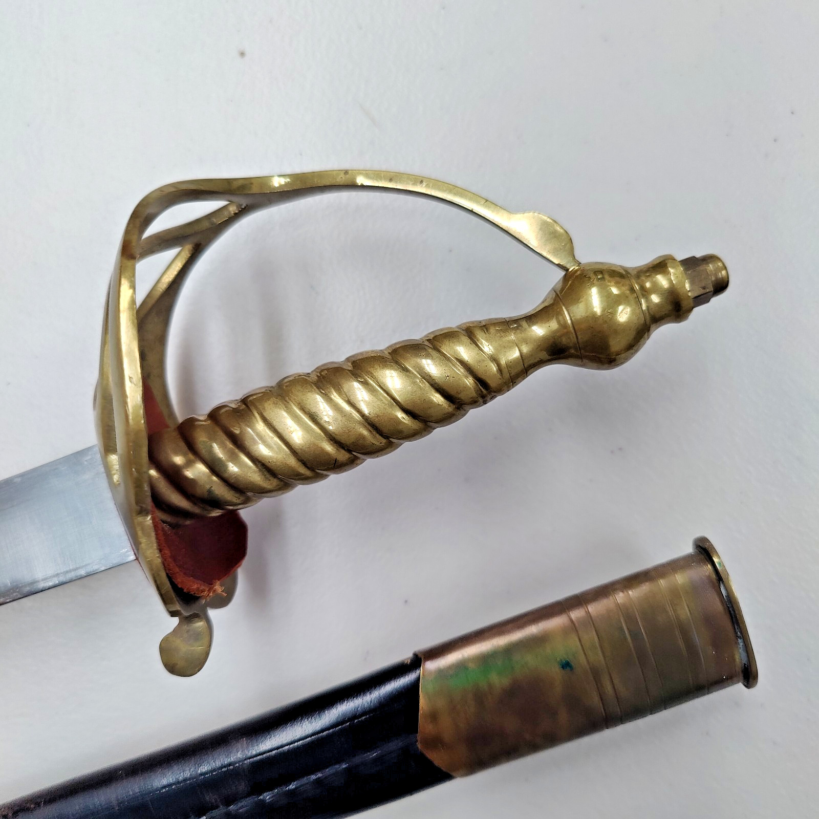 Revolutionary War Reenactor Continental Army Officers Sword w/ Brass Guard Repro