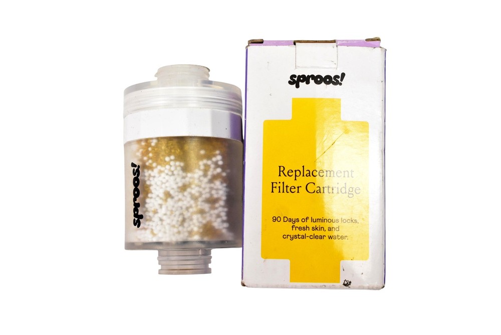 Sproos! Replacement Filter Cartridge Clear Plastic Shower Filter For Handheld