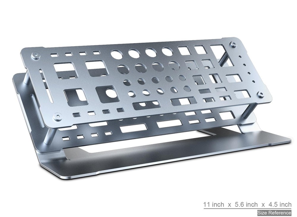 Dark Grey Aluminum Screwdriver Rack - Desk & Workbench Tool Organizer