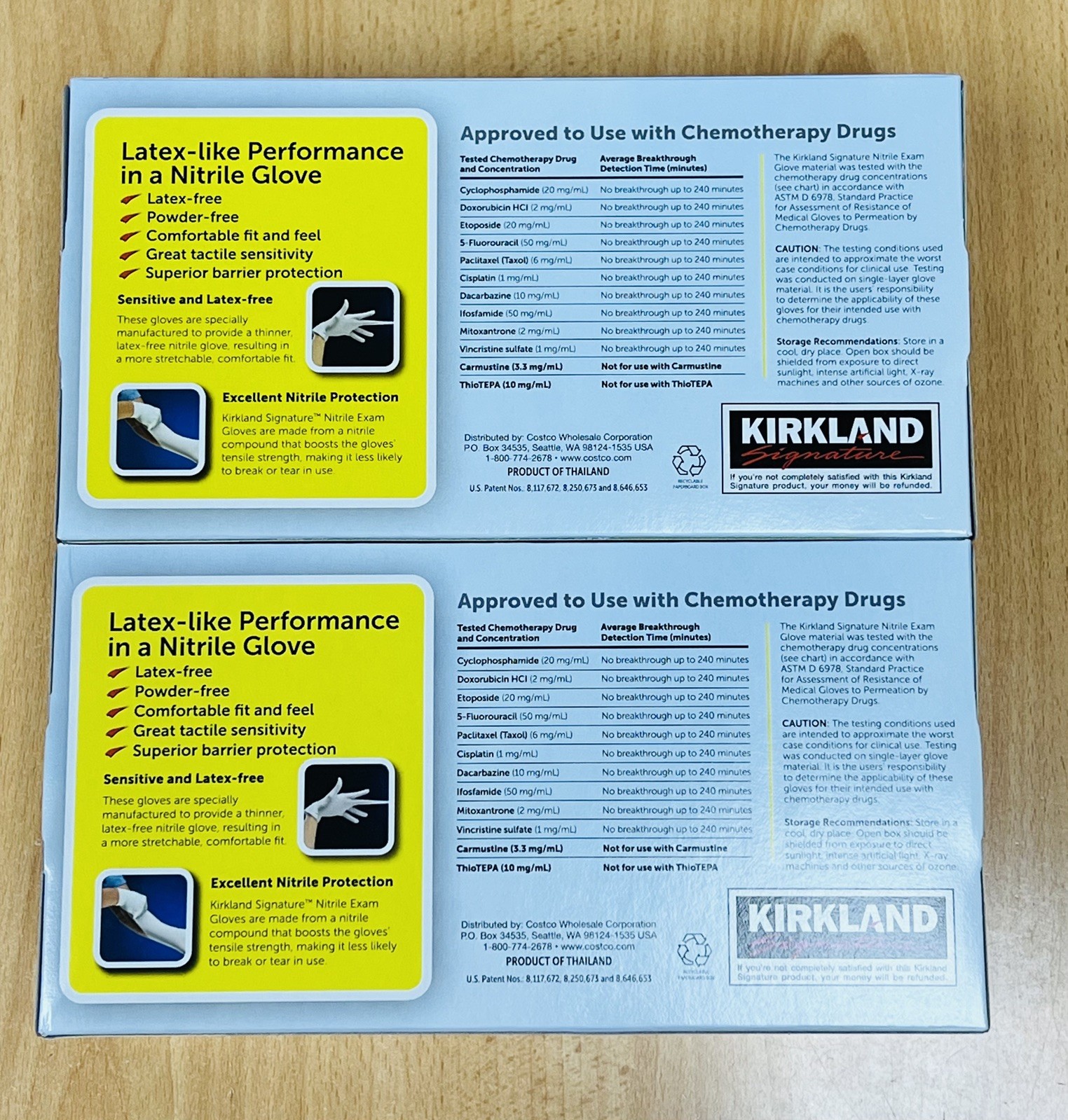 Kirkland Signature Nitrile Exam Gloves, Size Large 2 x box 📦 Total 400 count