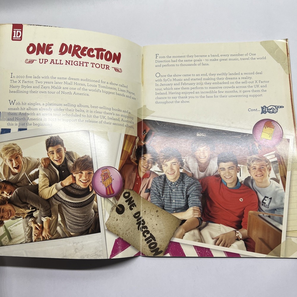 One direction 2012 tour booklet