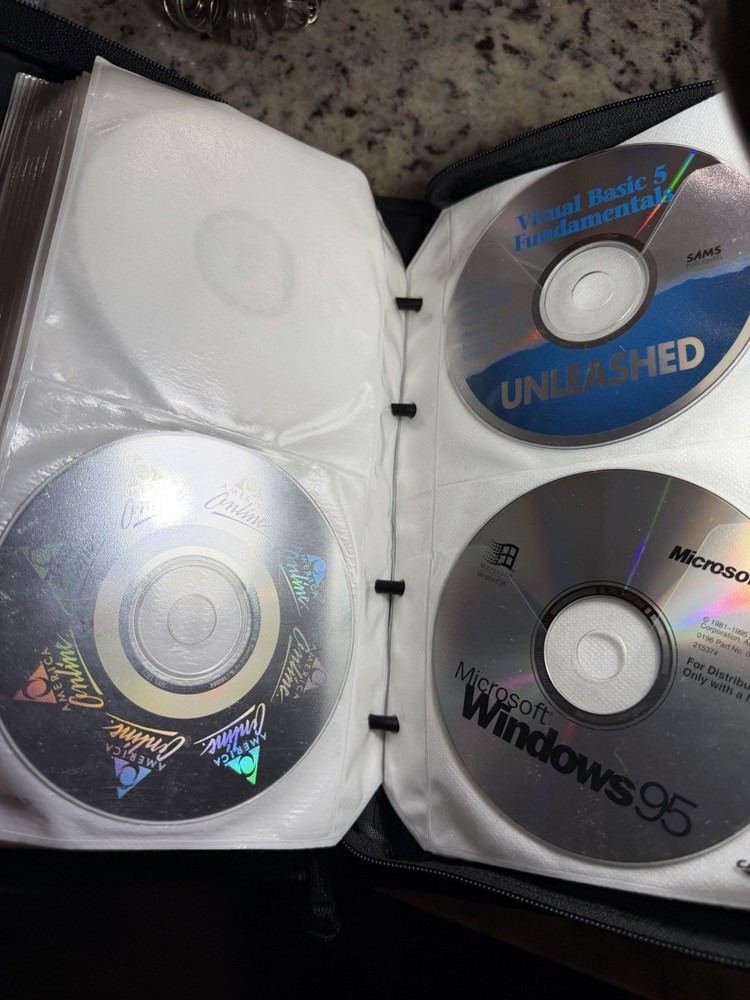 Vintage Microsoft Developer CD Lot Visual Basic C++ Oracle NT SQL 90s