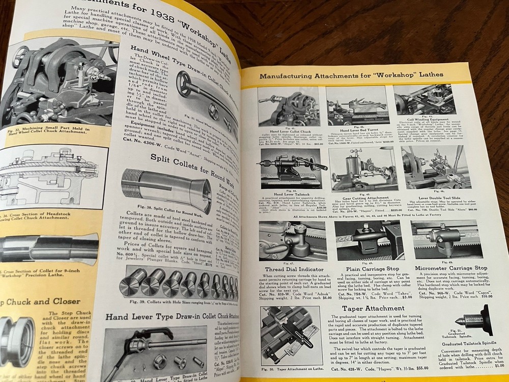 1938 South Bend Lathe Works Catalog